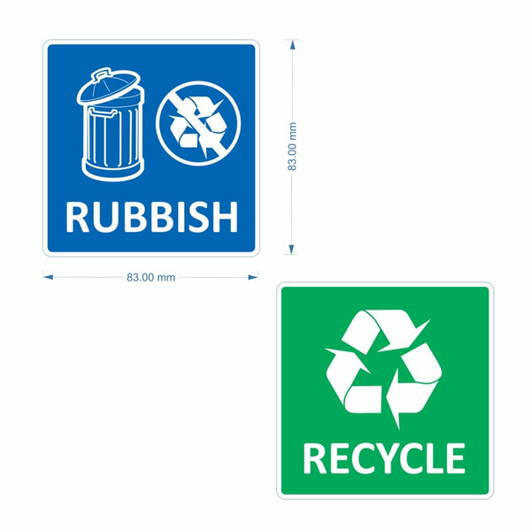 Household Recycling Stickers