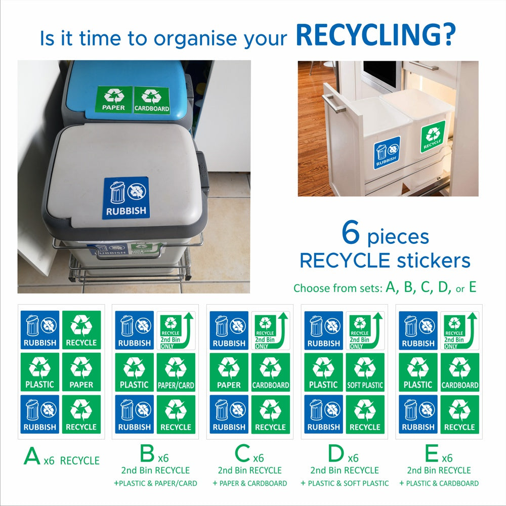 Household Recycling Stickers