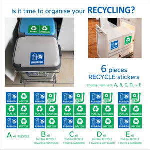 Household Recycling Stickers